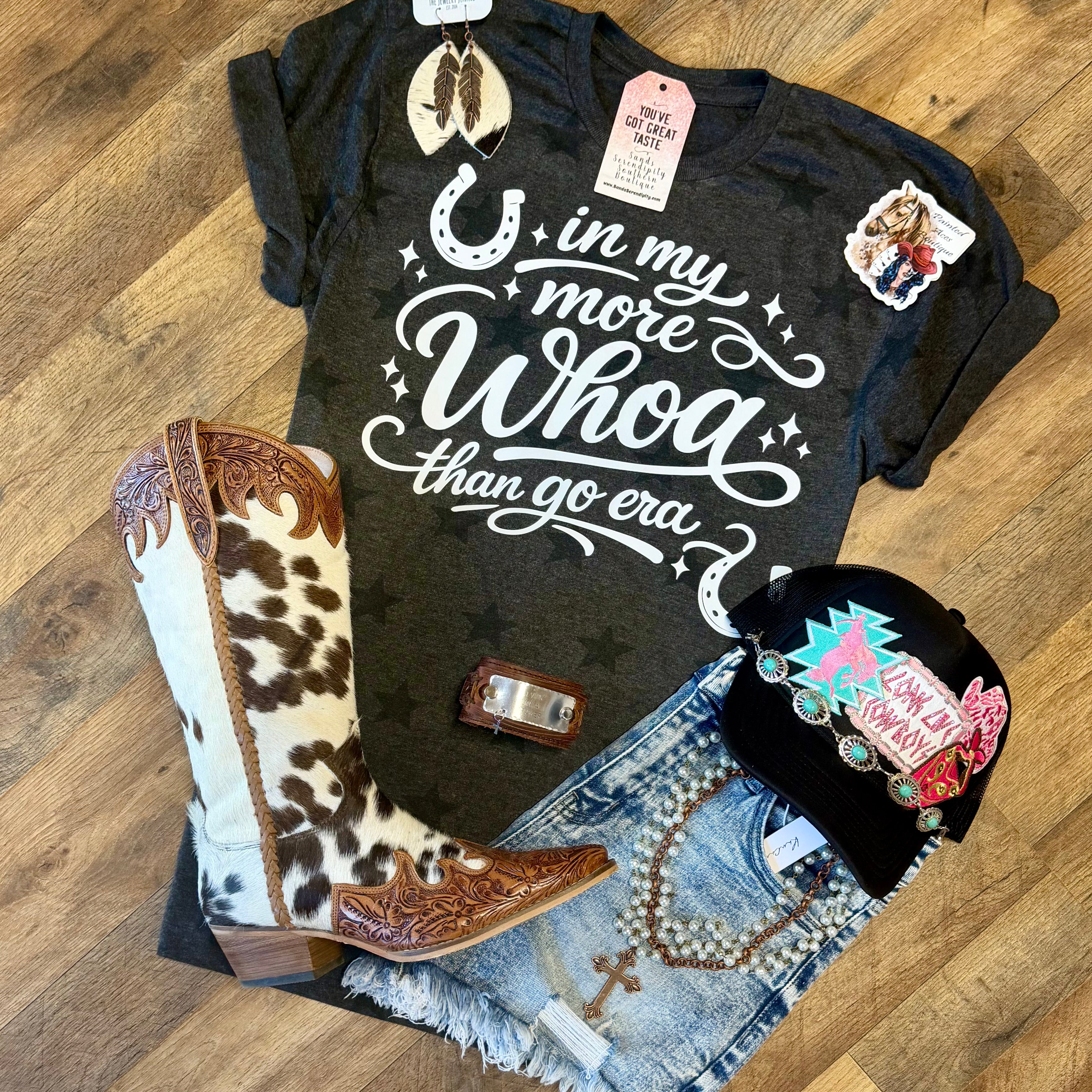 In My More Whoa Than Go Era | Funny Country Graphic T-Shirt