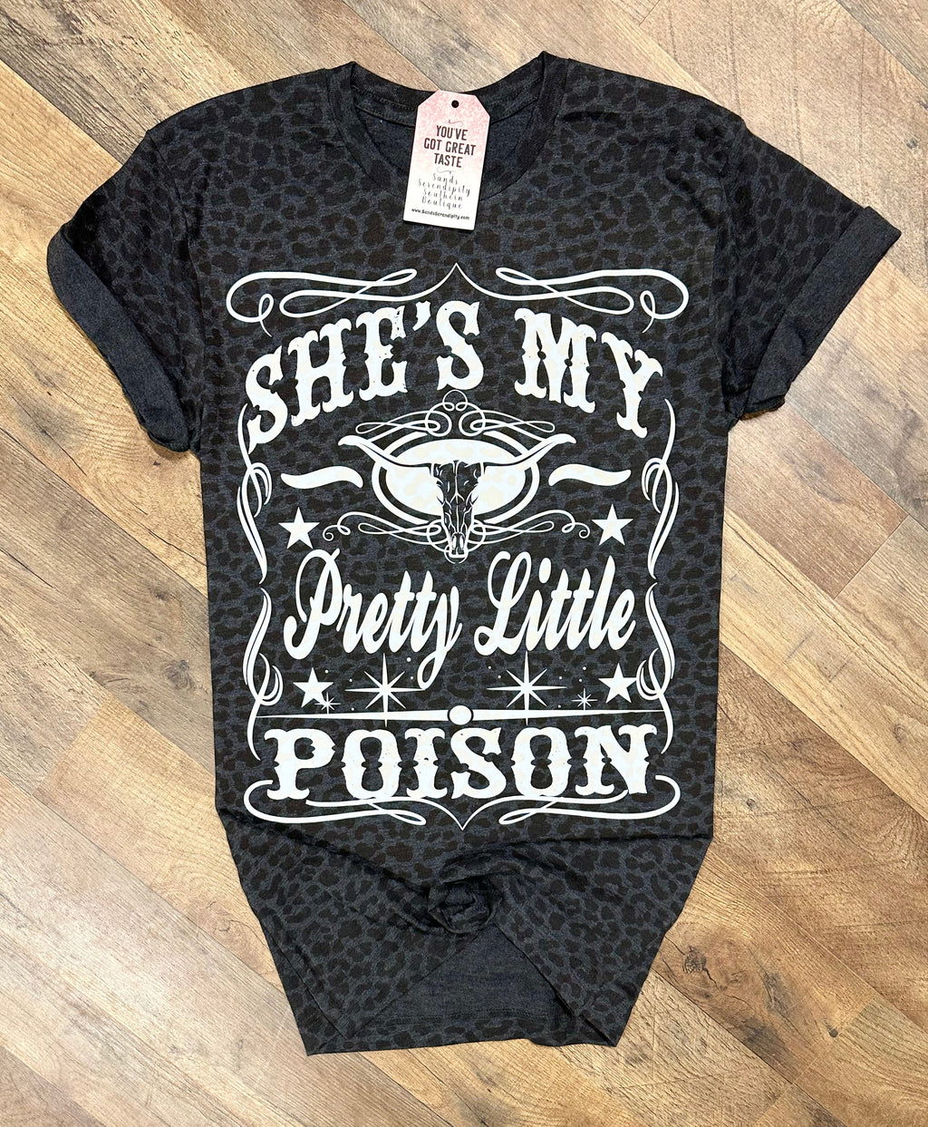 Leopard She’s My Pretty Little Poison | Country Concert Graphic T-Shirt