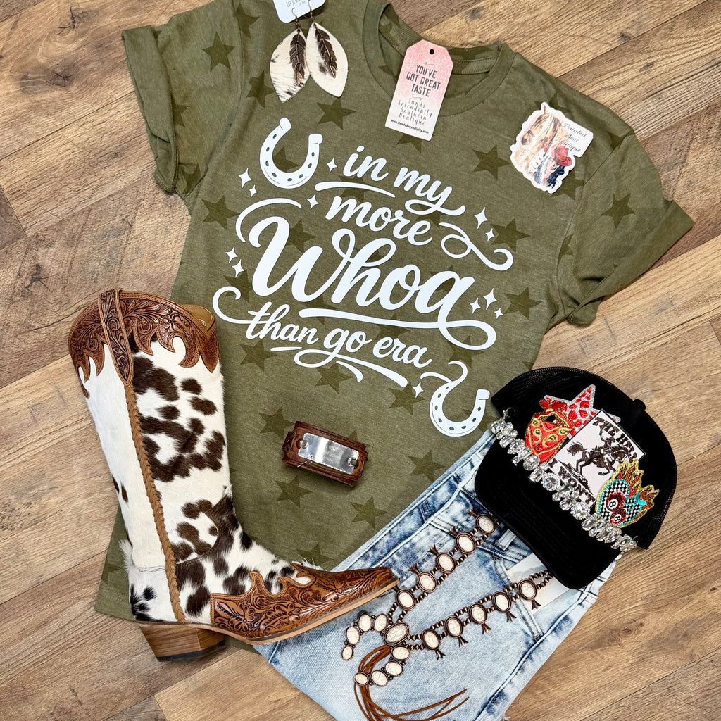 In My More Whoa Than Go Era | Funny Country Graphic T-Shirt