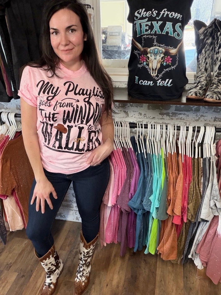 My Playlist Goes From The Window | Country Concert Graphic T-Shirt